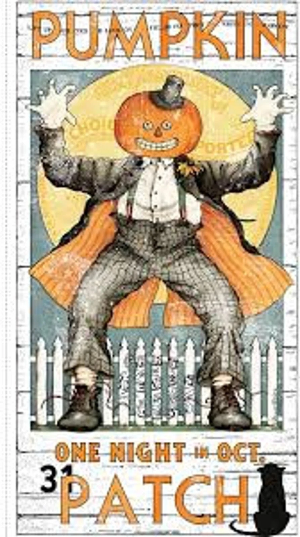 From Riley Blake Designs Pumpkin Patch Pumpkin Poster Main Panel